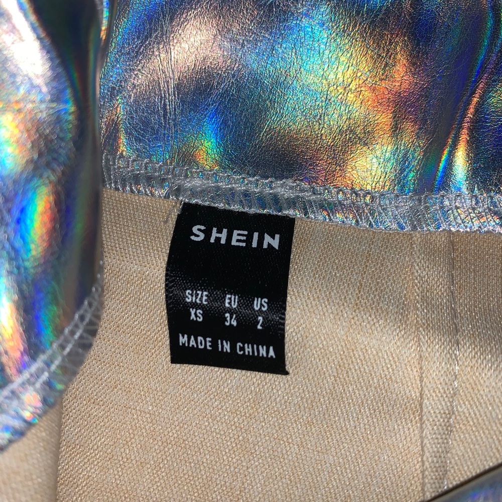 NWT shein zip back split hem pu leather sk… - Picture 12 of 15